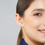 Load image into Gallery viewer, Blue Winged Diamond Earrings