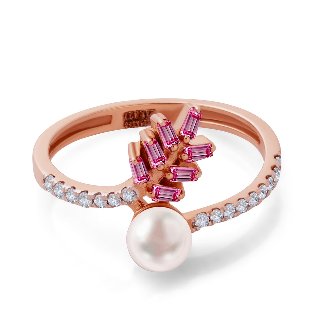 Pearl Petal Ring