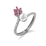 Load image into Gallery viewer, Pearl Petal Ring
