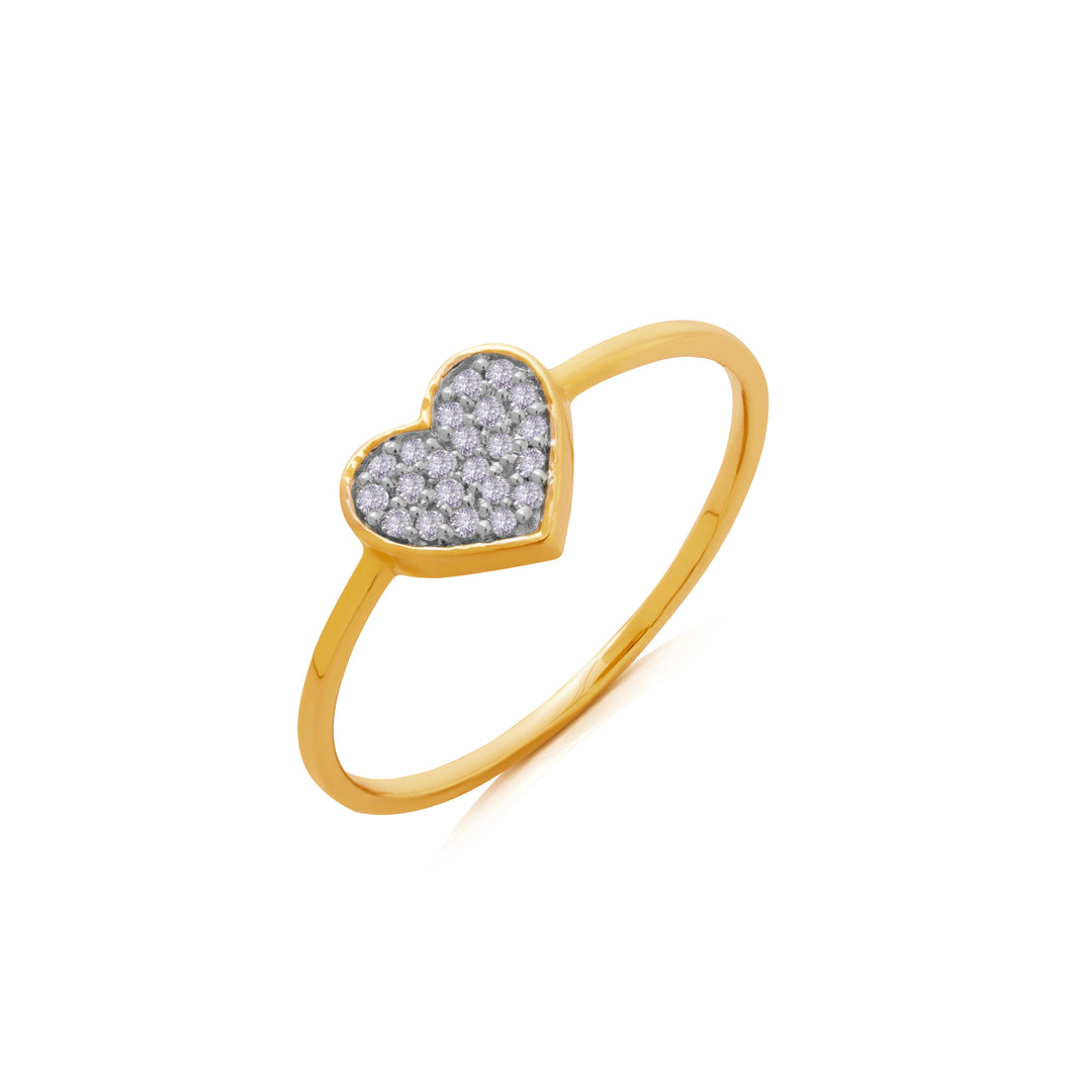 Diamond Heart Ring